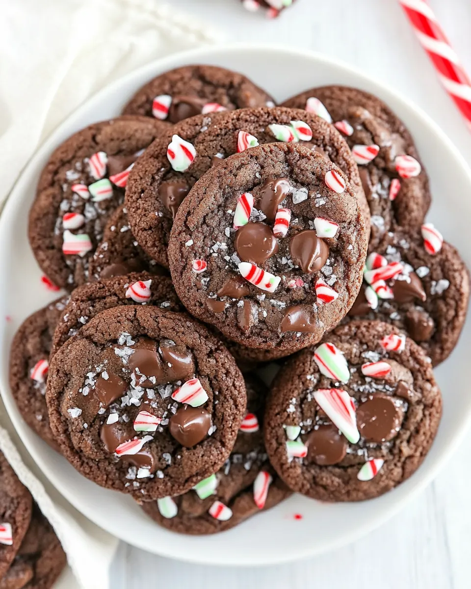 Chocolate Peppermint Cookies