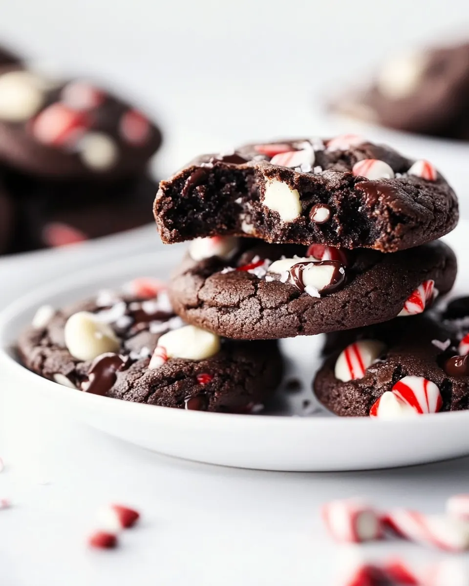 Chocolate Peppermint Cookies