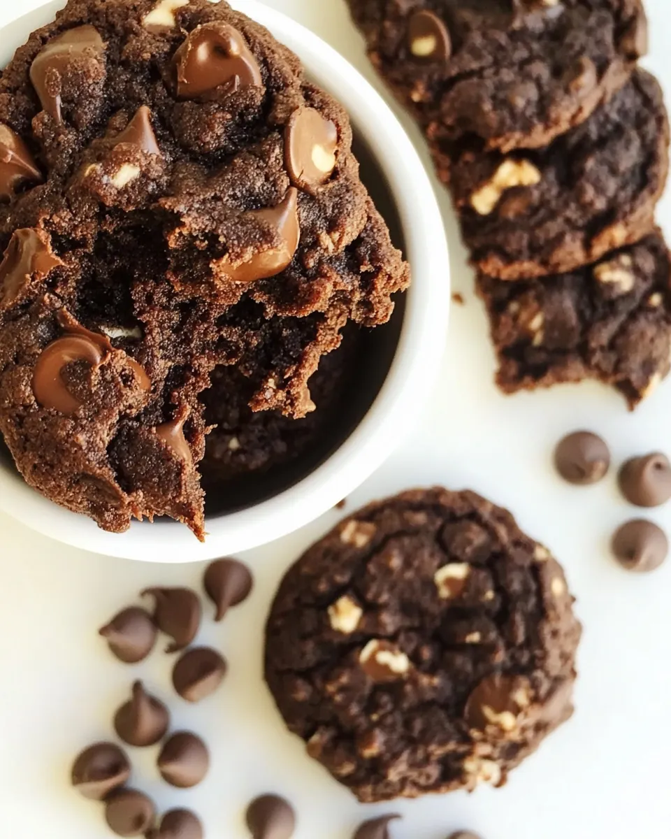 Chocolate Protein Cookies