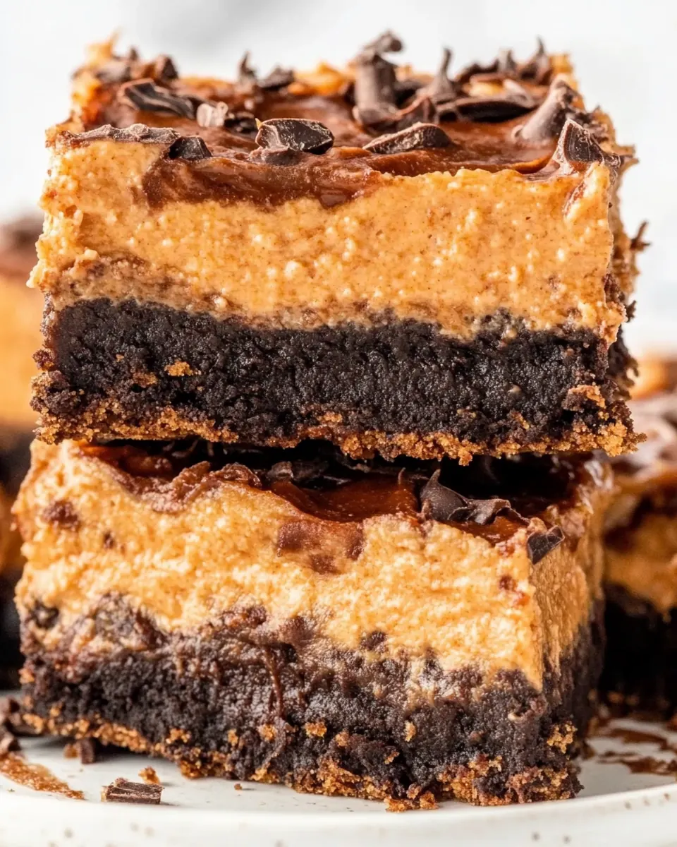 Chocolate Pumpkin Cheesecake Bars