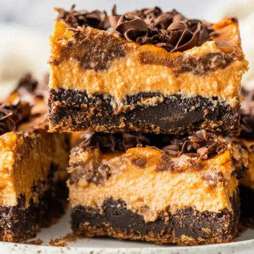 Chocolate Pumpkin Cheesecake Bars