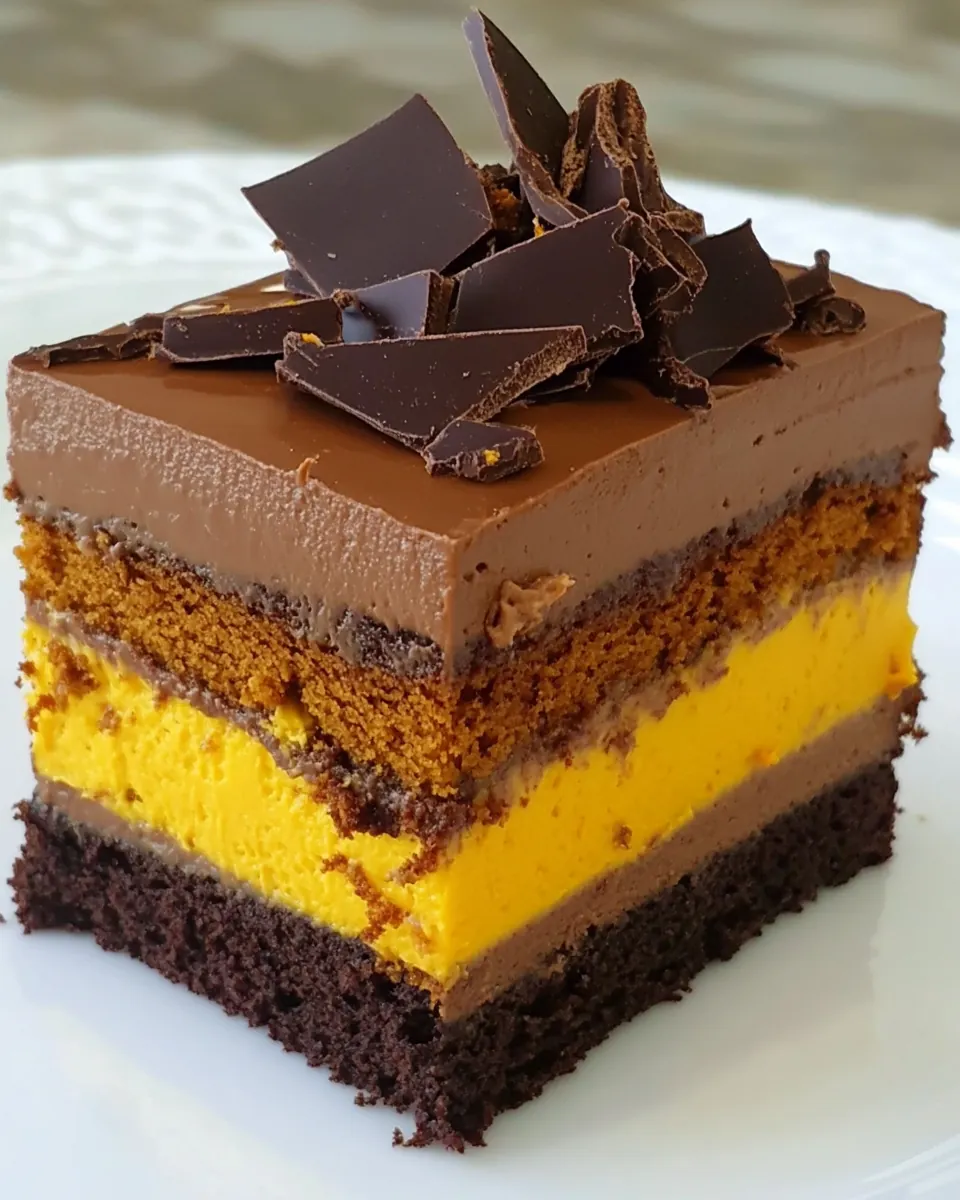 Chocolate Pumpkin Mousse Cake