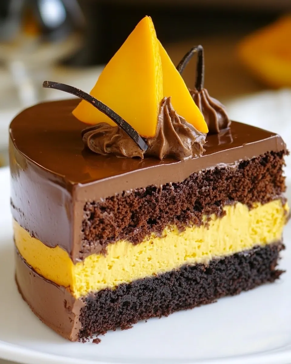 Chocolate Pumpkin Mousse Cake