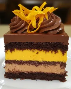 Chocolate Pumpkin Mousse Cake