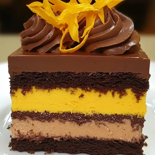 Chocolate Pumpkin Mousse Cake