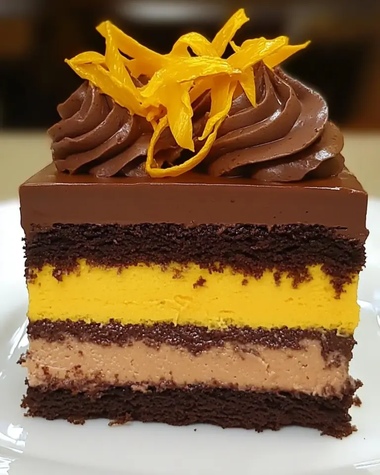 Chocolate Pumpkin Mousse Cake