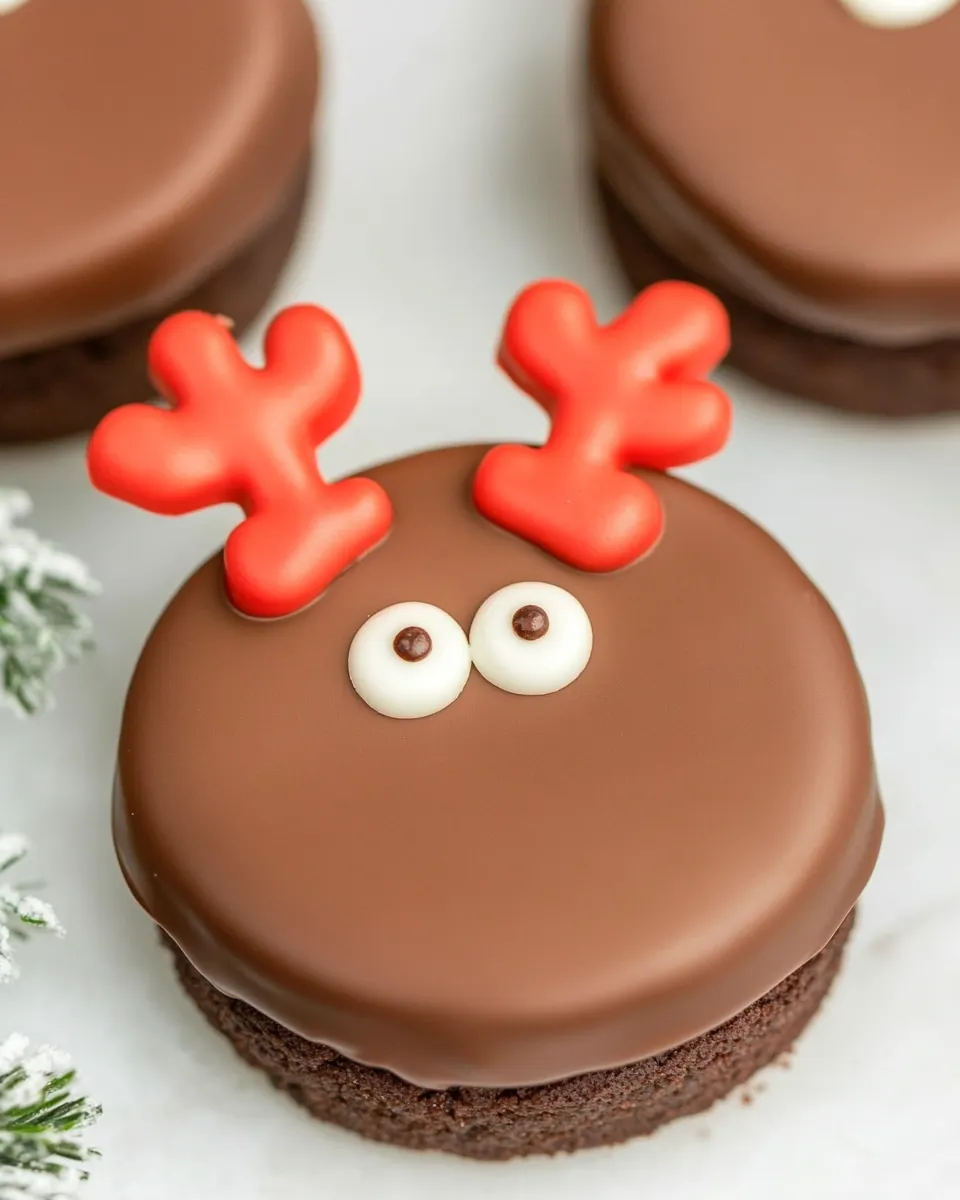 Chocolate Rudolph Reindeer Oreos