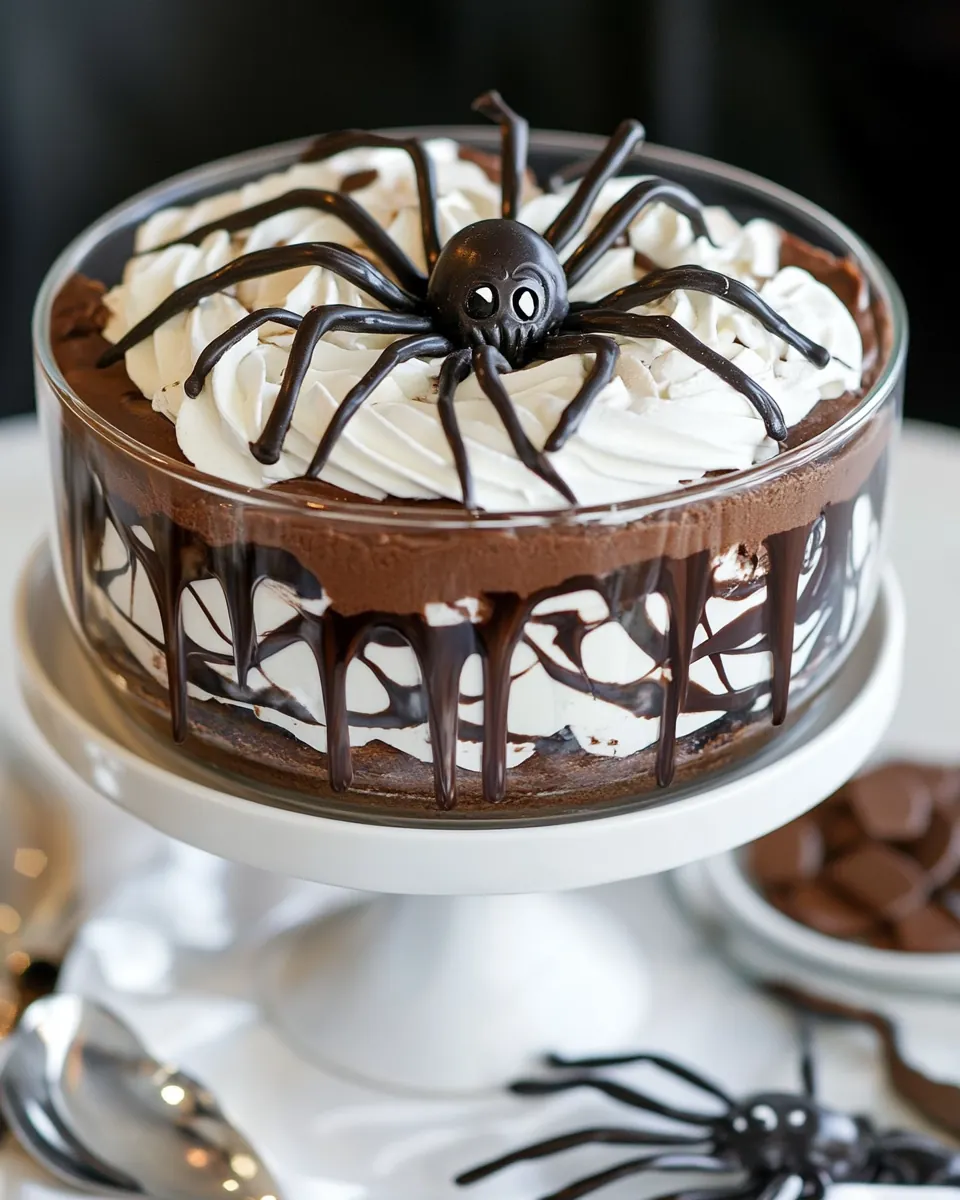 Chocolate Spider Trifle