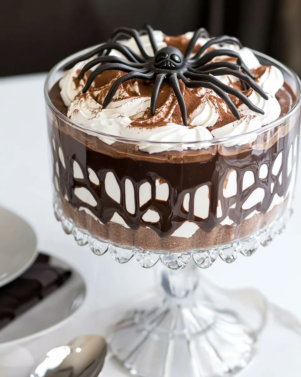 Chocolate Spider Trifle