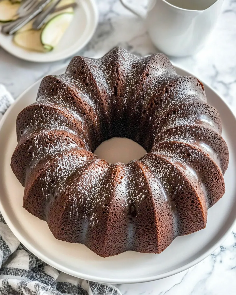 Chocolate Zucchini Bundt Cake