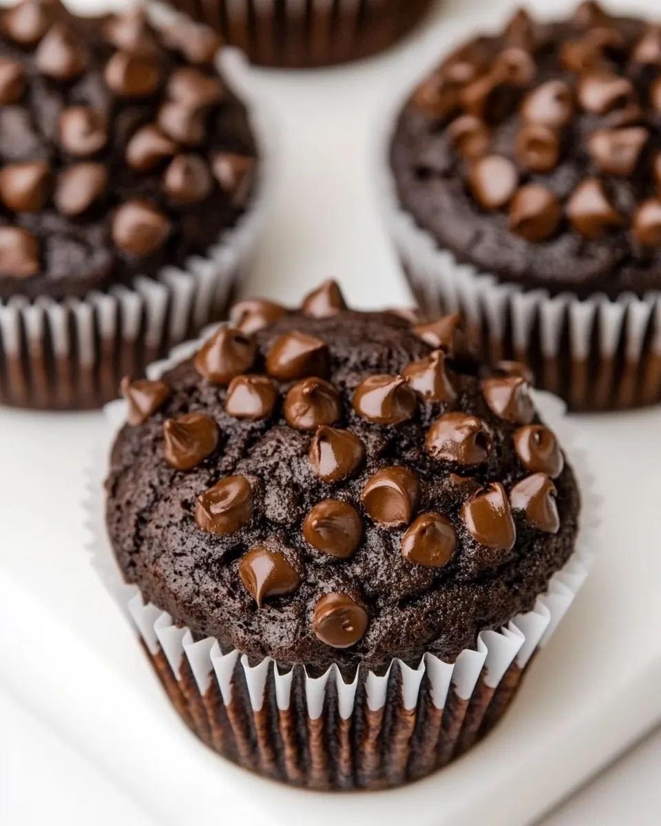 Chocolate Zucchini Muffins
