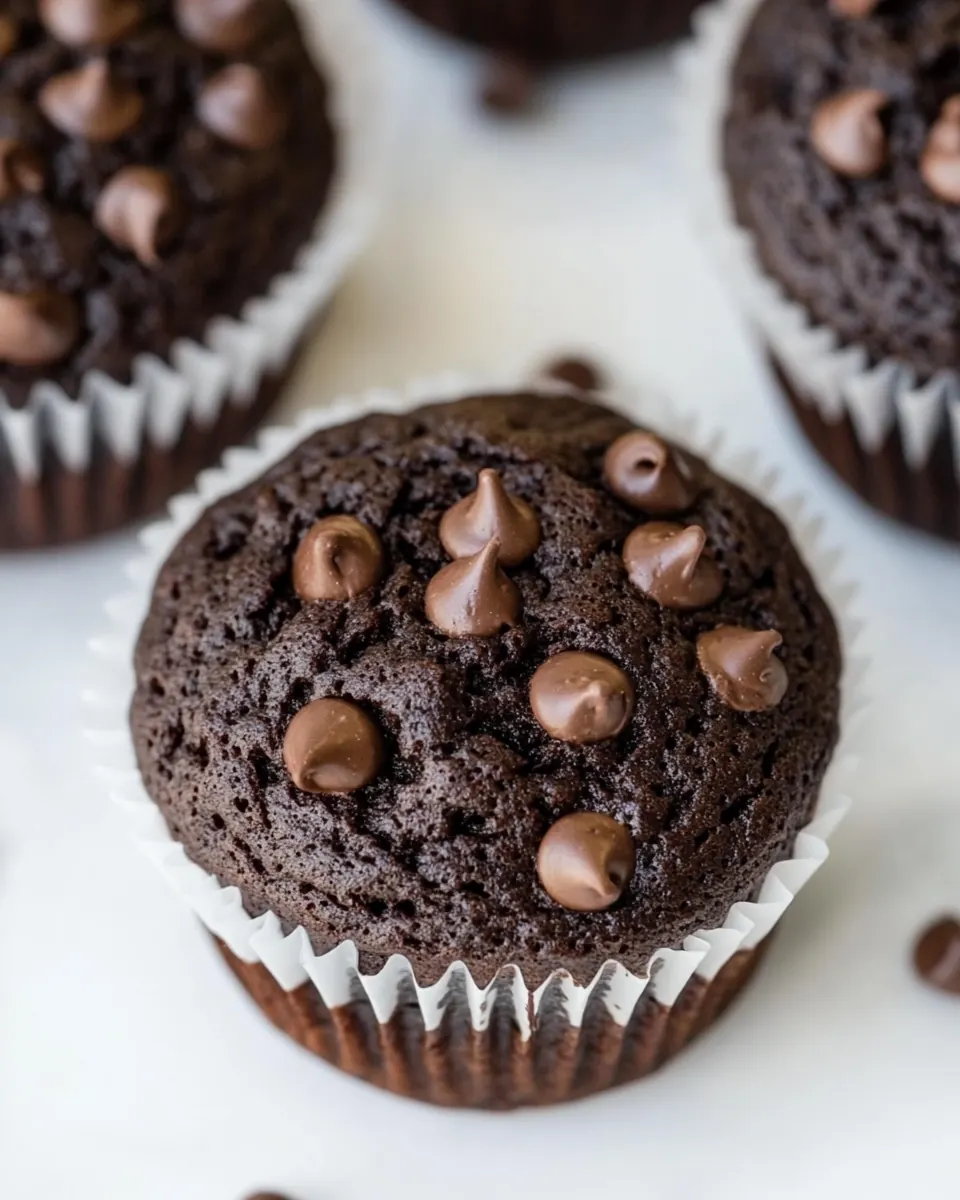 Chocolate Zucchini Muffins