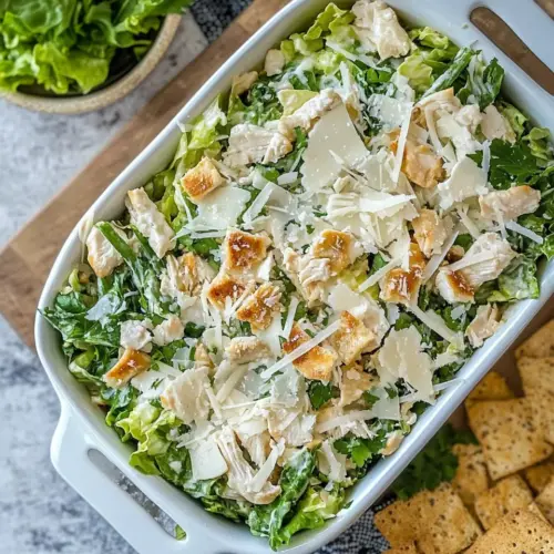 Chopped Chicken Caesar Salad Dip