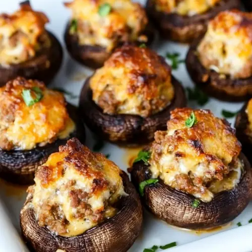 Chorizo Stuffed Mushrooms