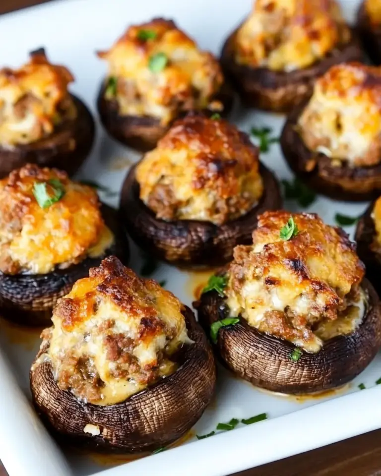 Chorizo Stuffed Mushrooms