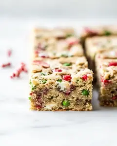 Christmas Cake Batter Blondies