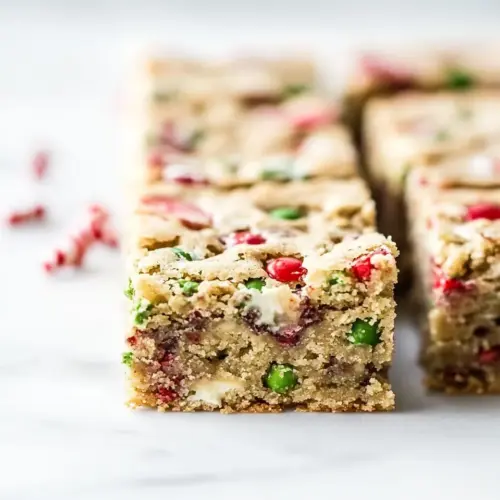 Christmas Cake Batter Blondies