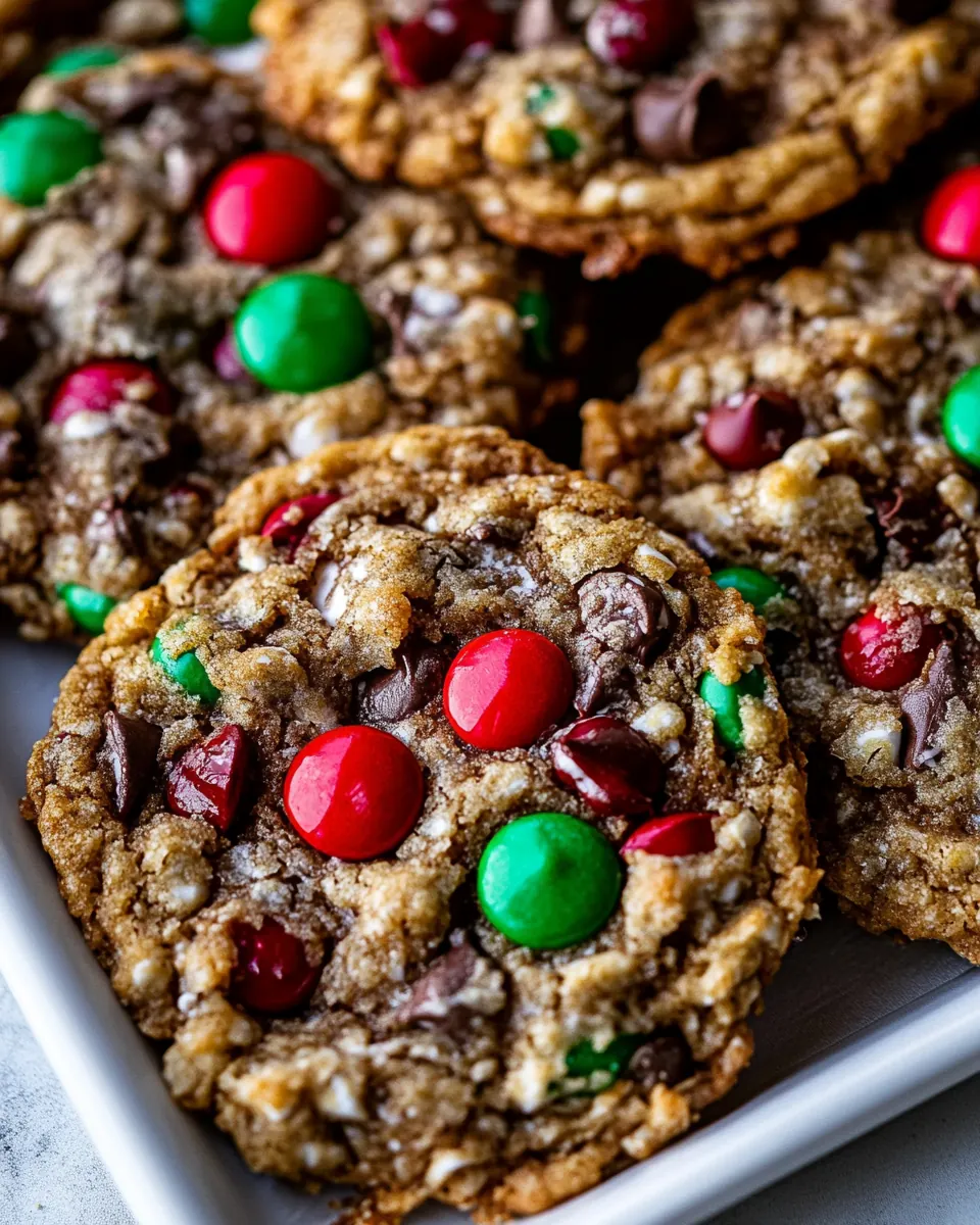 Christmas Monster Cookies