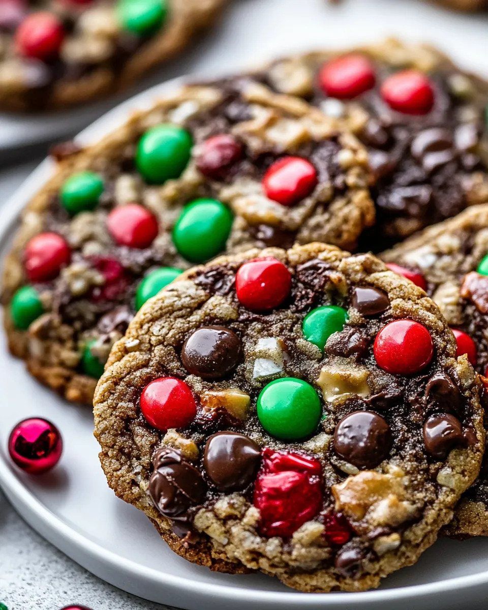 Christmas Monster Cookies