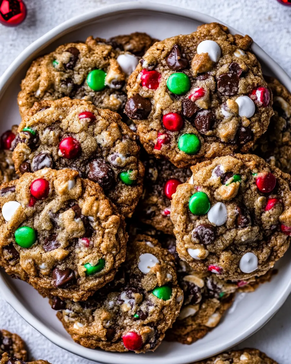 Christmas Monster Cookies