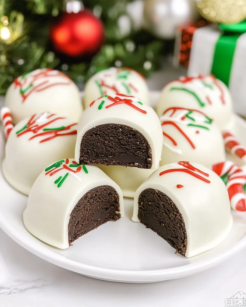 Christmas Present Oreo Truffles