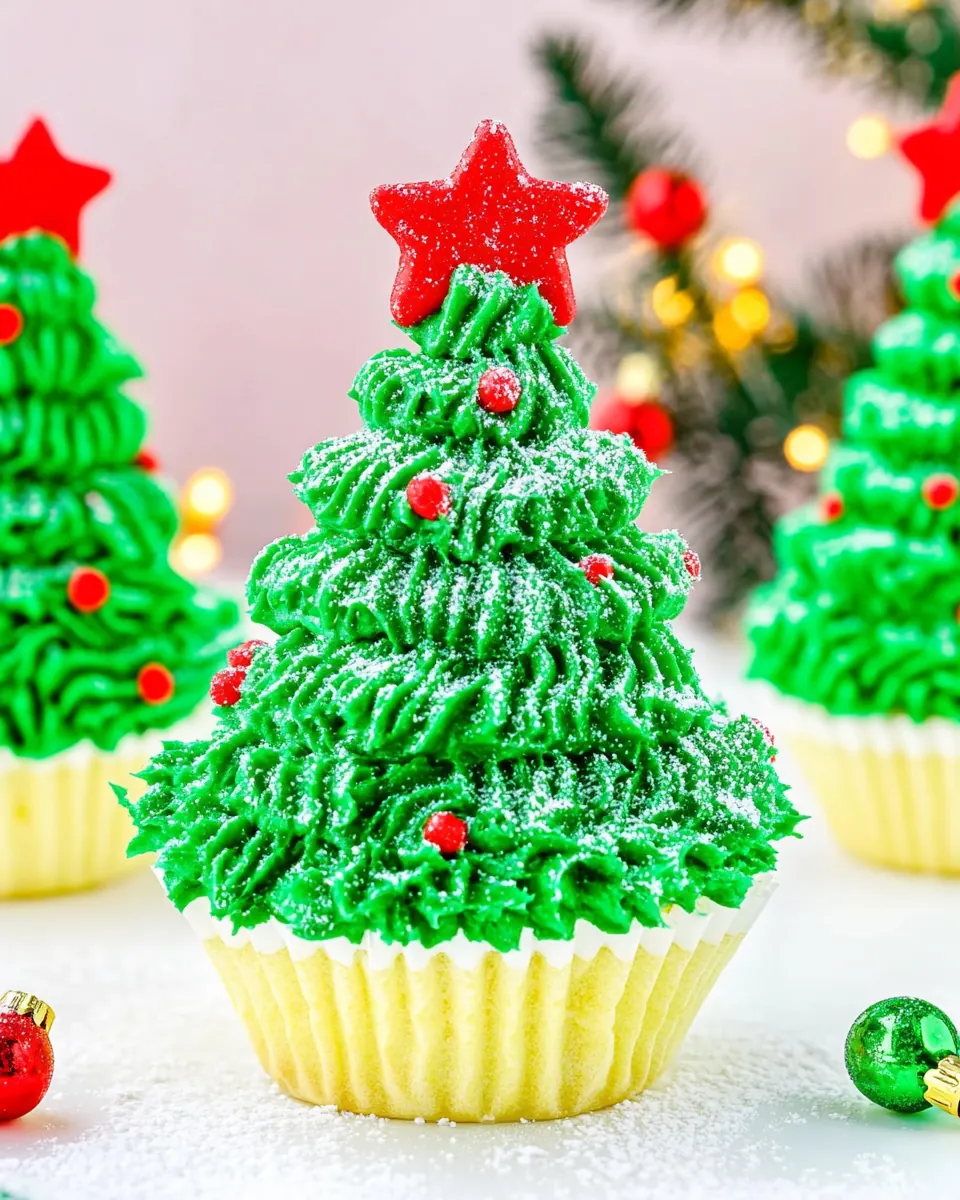 Christmas Tree Cupcakes