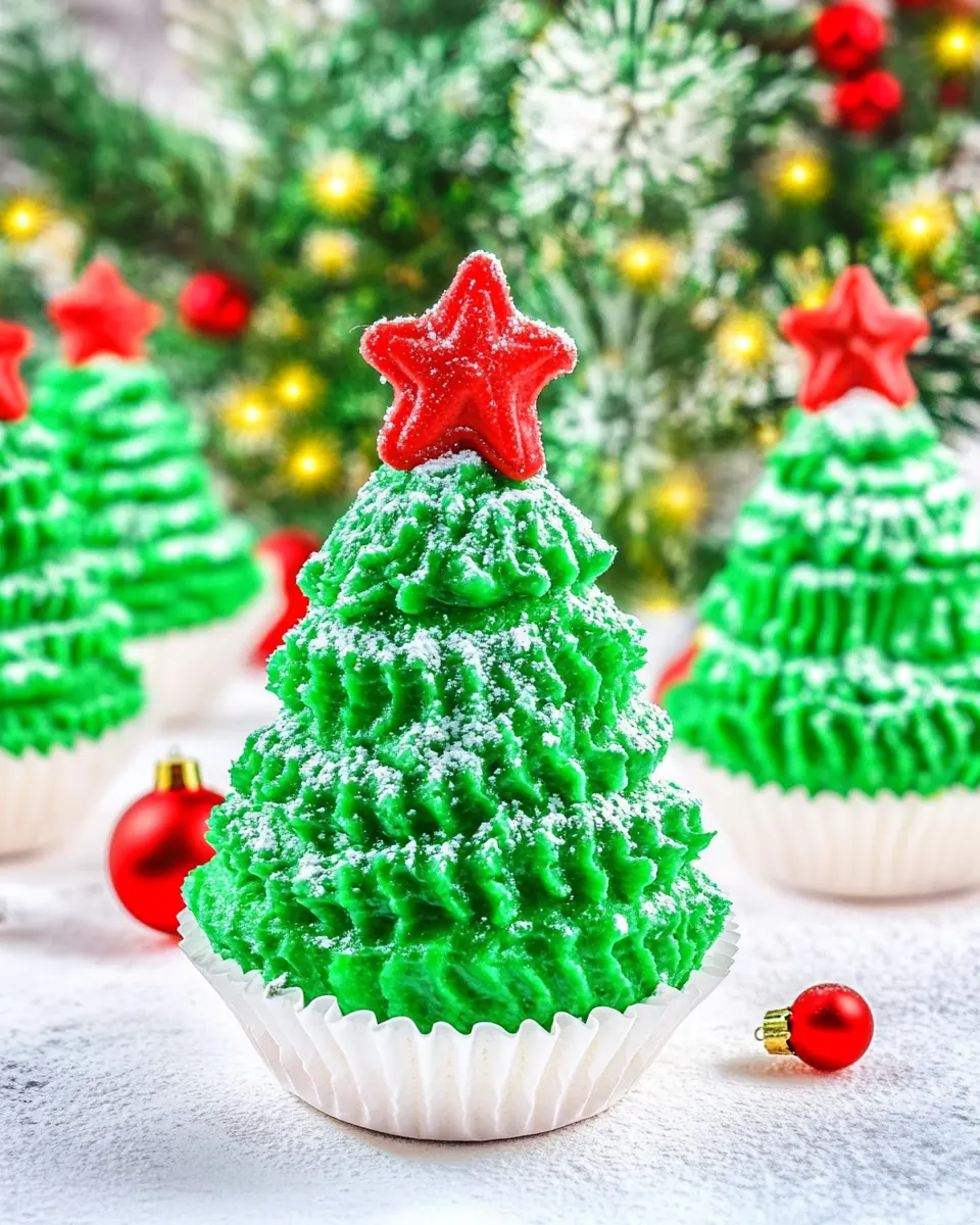 Christmas Tree Cupcakes