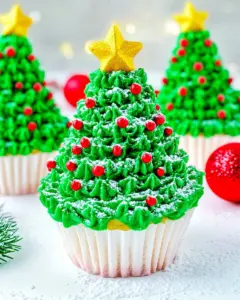 Christmas Tree Cupcakes