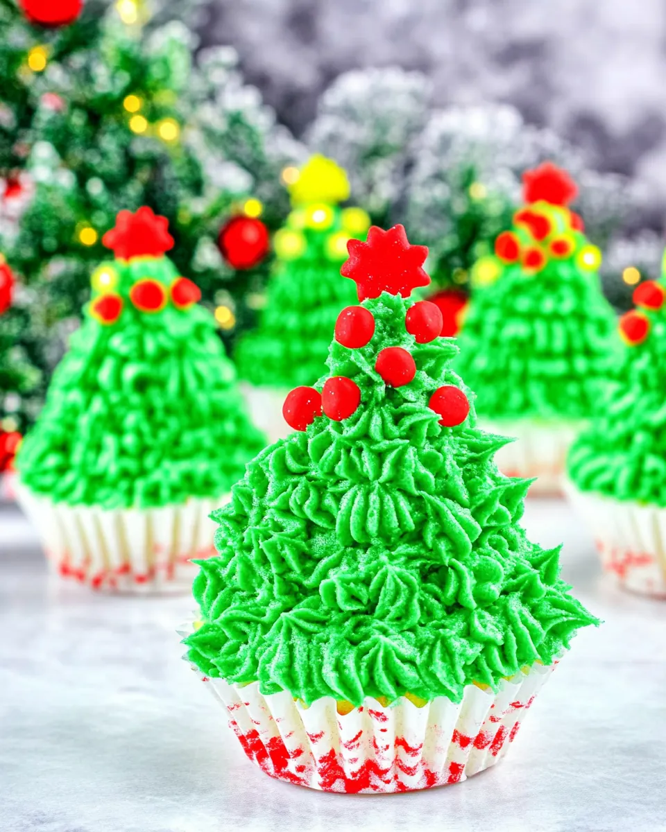 Christmas Tree Cupcakes