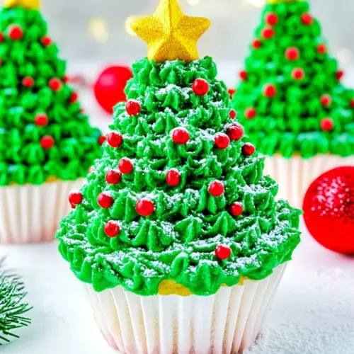 Christmas Tree Cupcakes