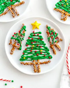 Christmas Tree Pretzels