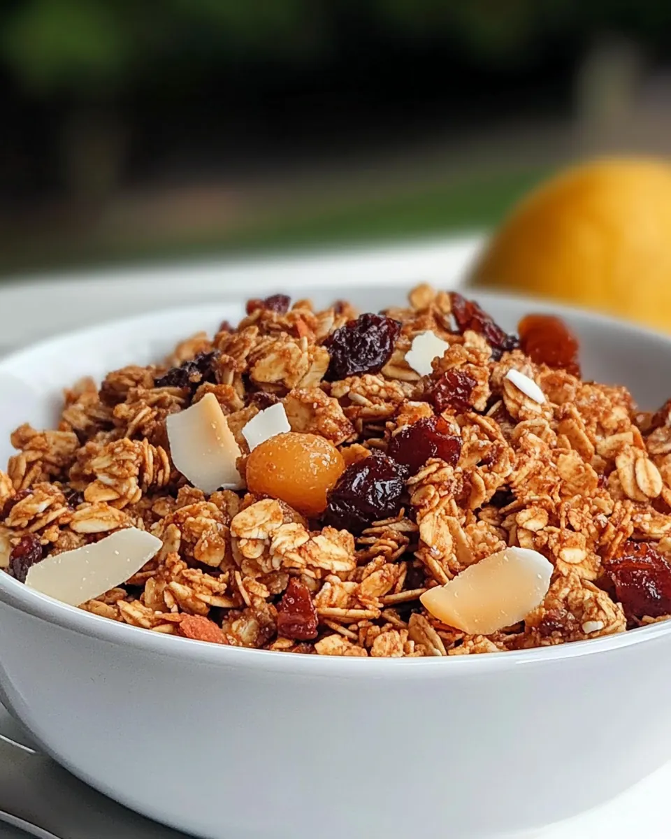 Chunky Maple Coconut Granola