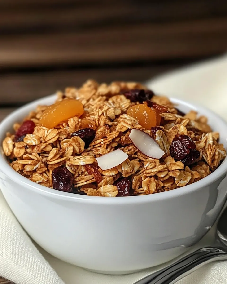 Chunky Maple Coconut Granola