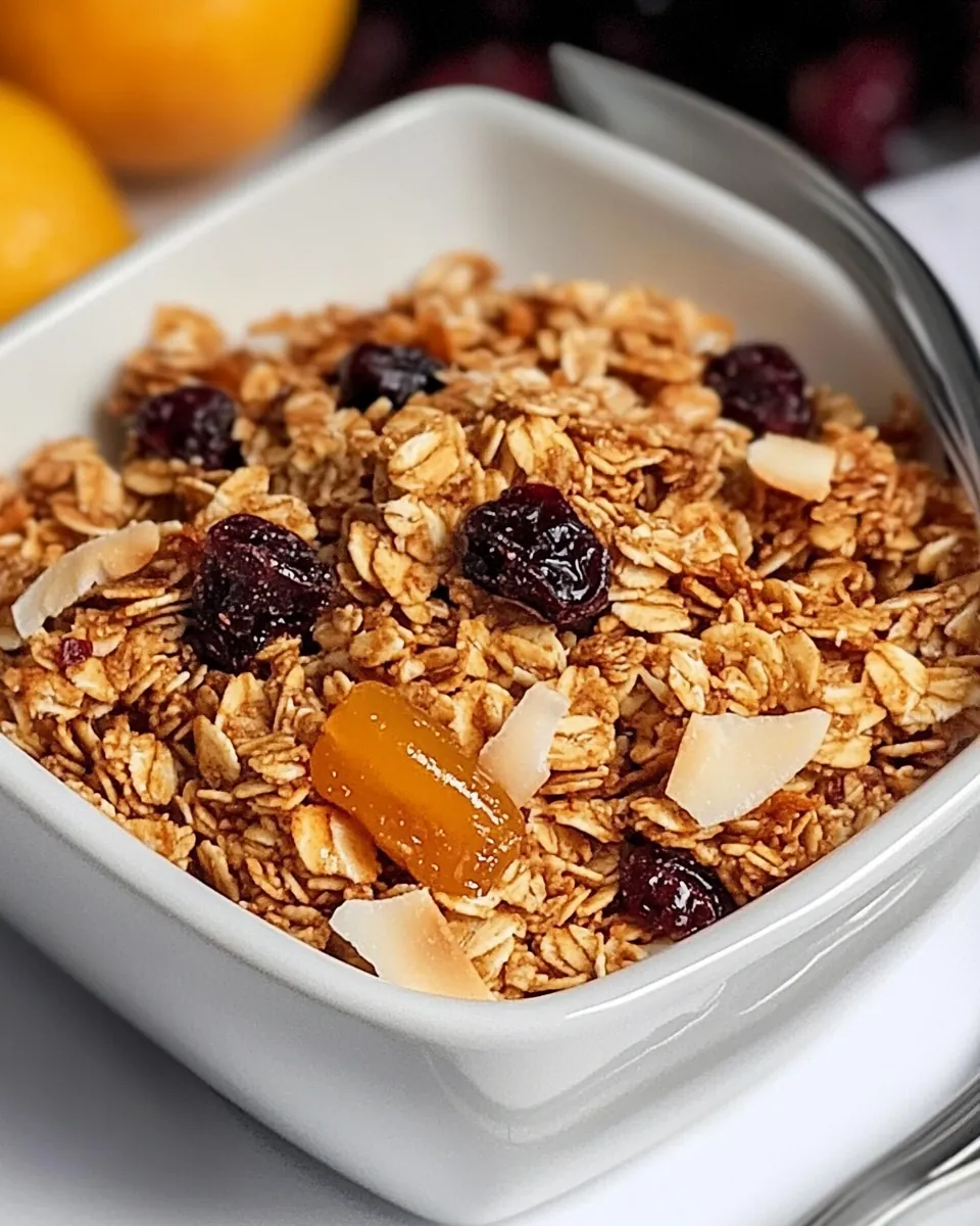 Chunky Maple Coconut Granola