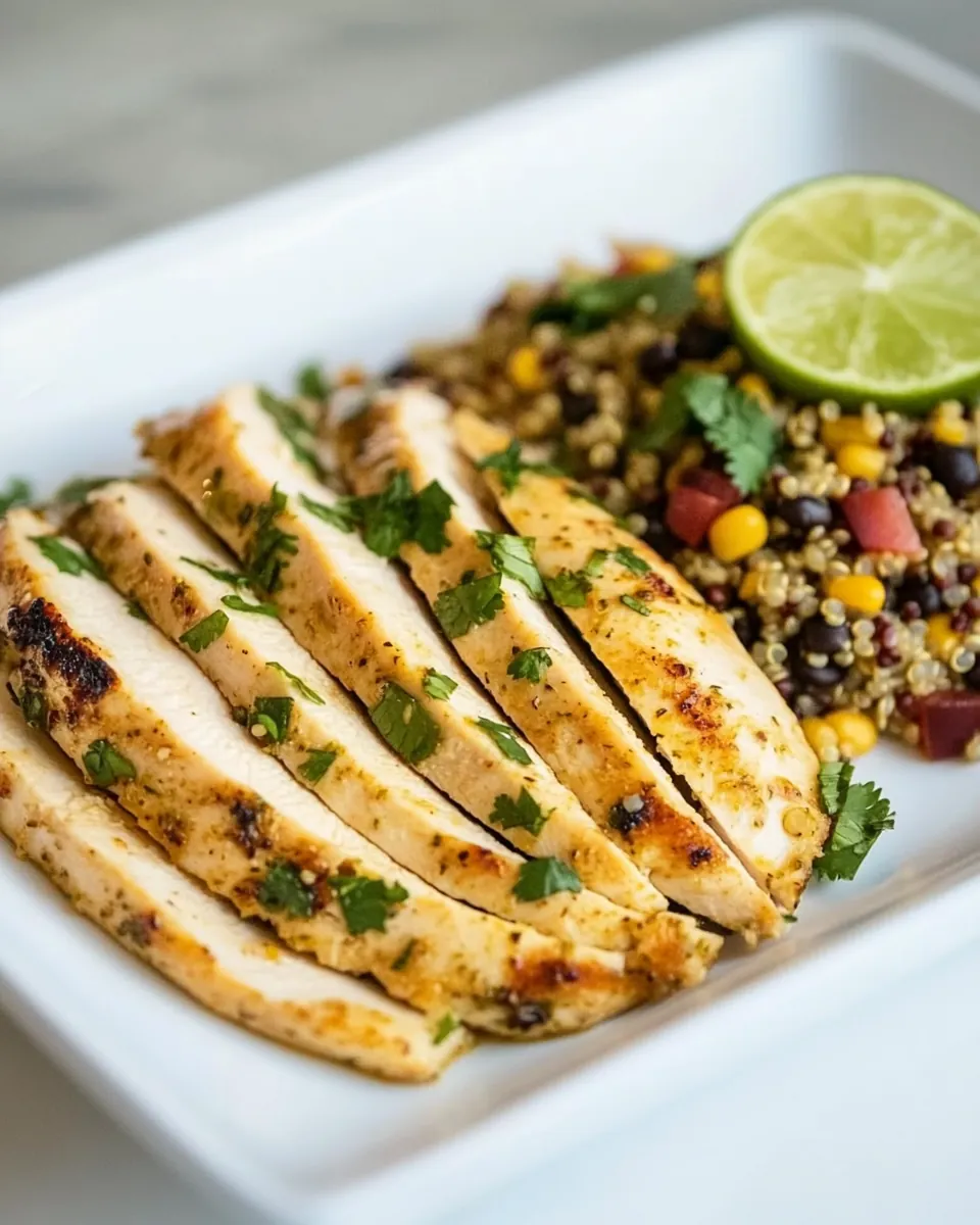 Cilantro Lime Chicken with Mexican Quinoa