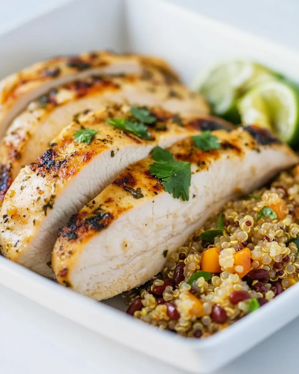 Cilantro Lime Chicken with Mexican Quinoa
