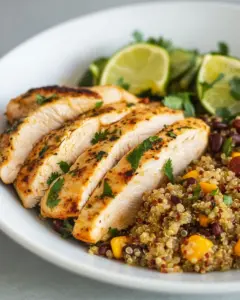 Cilantro Lime Chicken with Mexican Quinoa