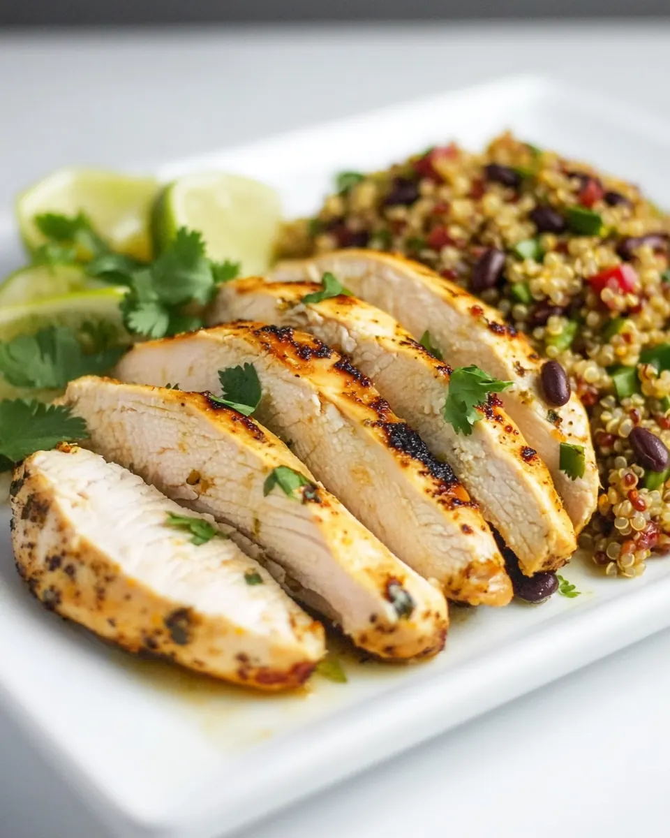 Cilantro Lime Chicken with Mexican Quinoa