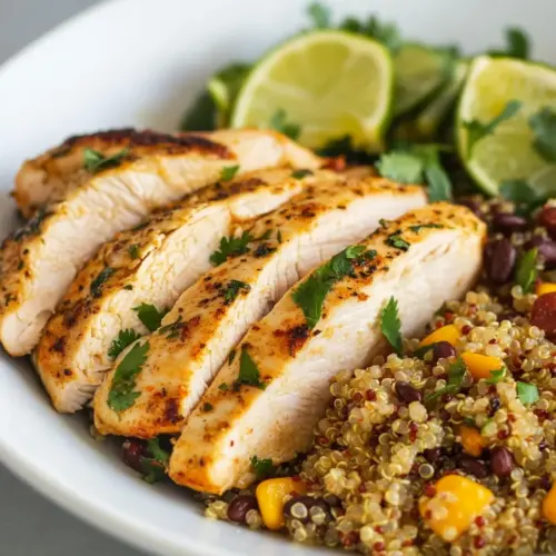 Cilantro Lime Chicken with Mexican Quinoa