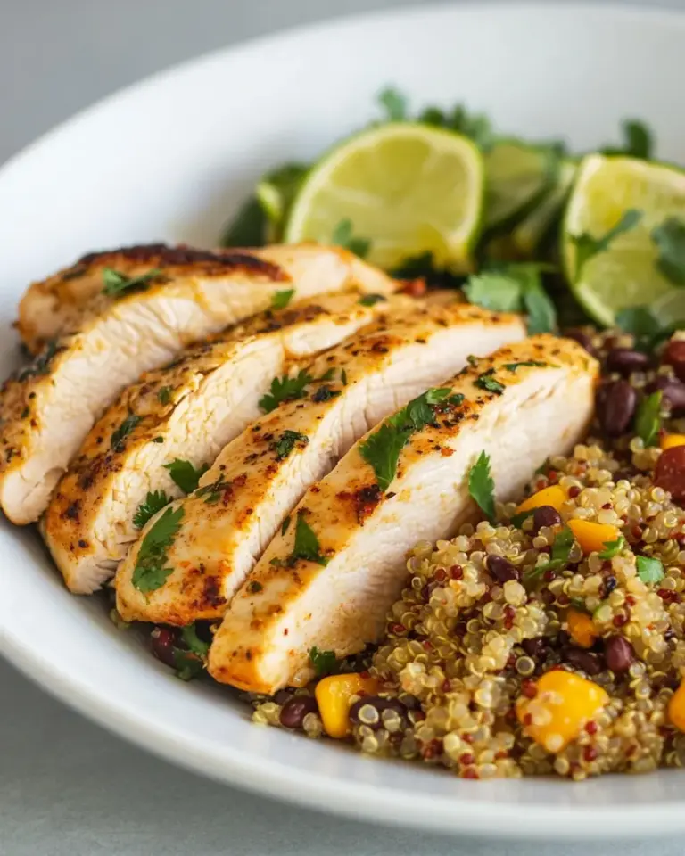 Cilantro Lime Chicken with Mexican Quinoa
