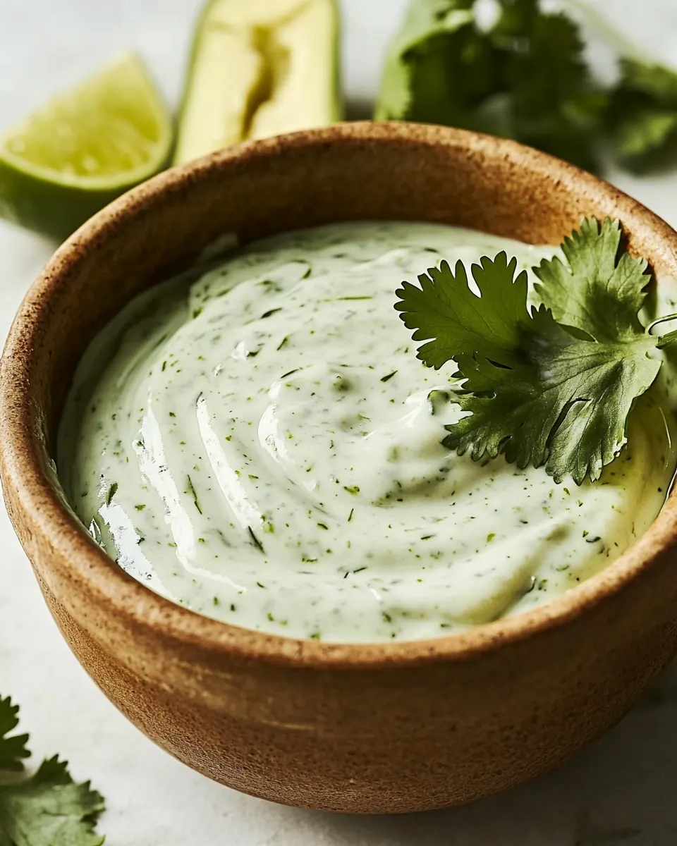 Cilantro Lime Crema