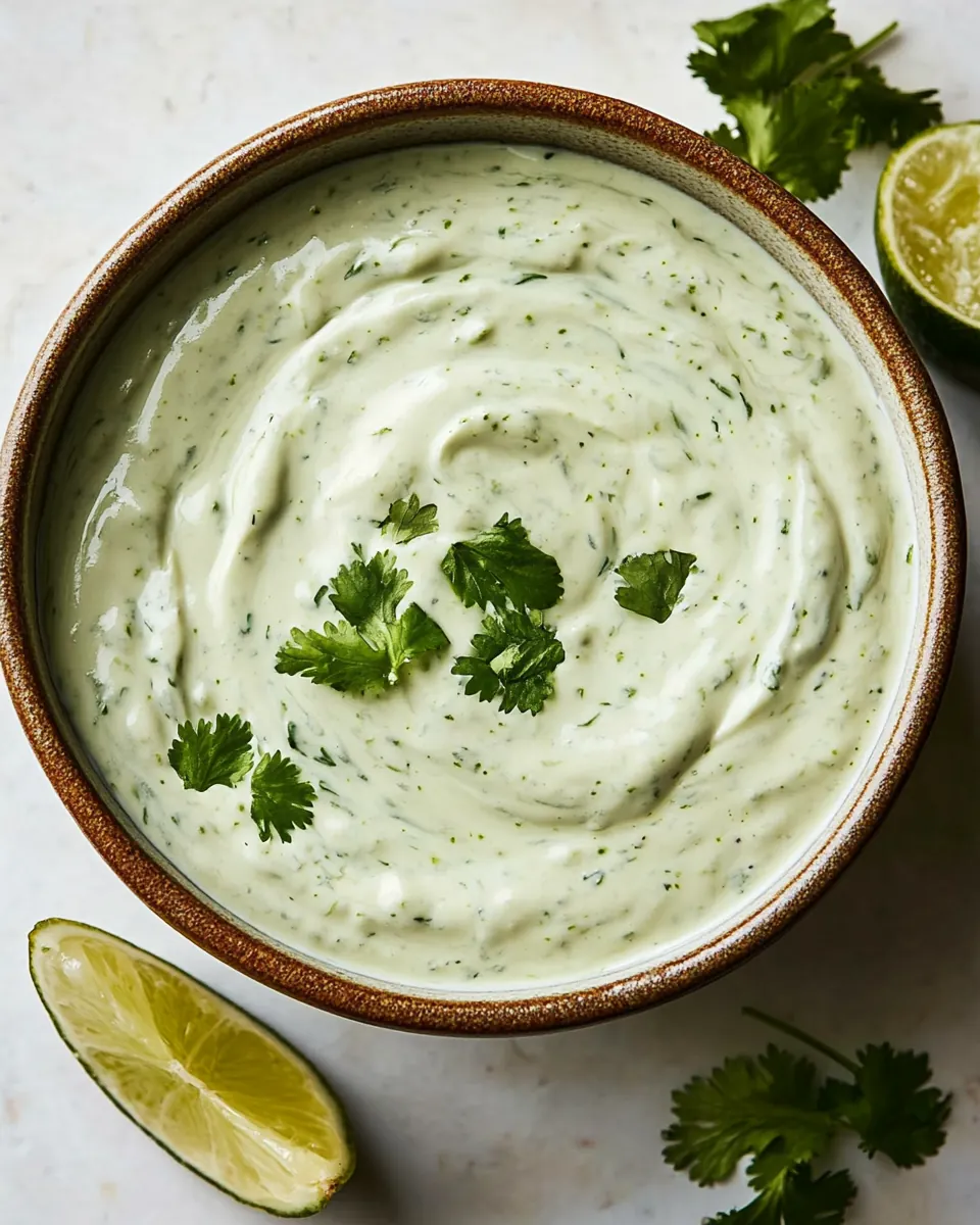 Cilantro Lime Crema