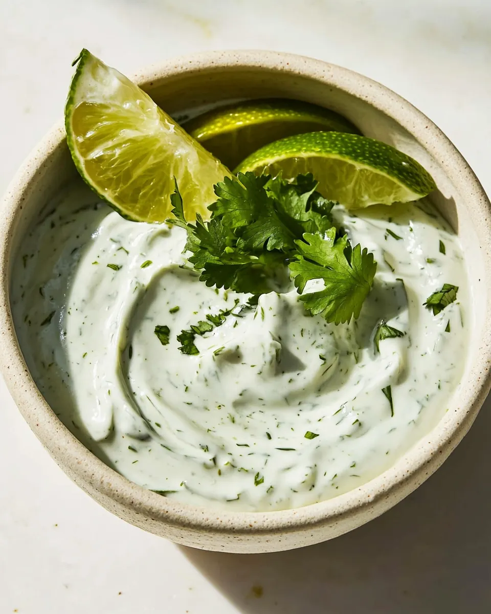 Cilantro Lime Crema