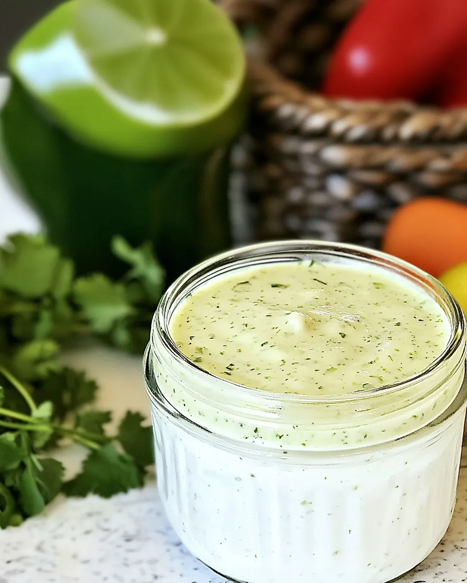 Cilantro Lime Ranch Dressing