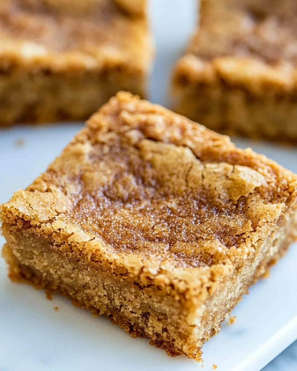 Cinnamon Blondies