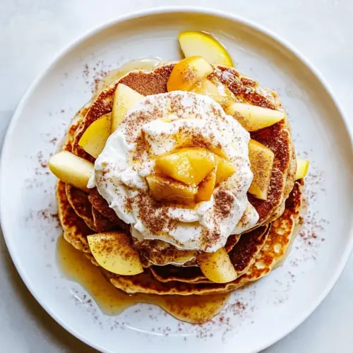 Cinnamon Pancakes with Apples and Meyer Lemon Whipped Cream