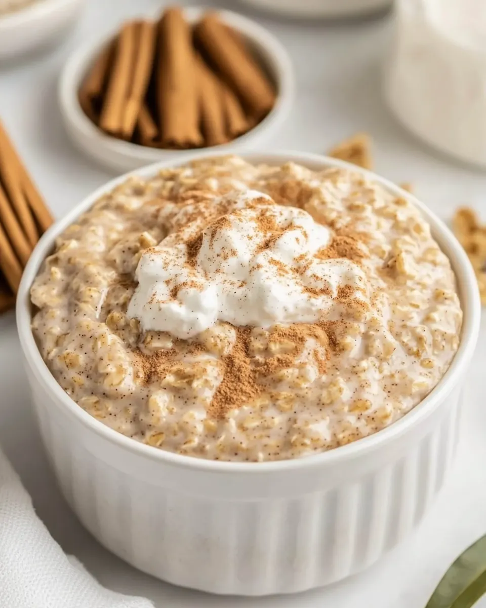 Cinnamon Roll Overnight Oats