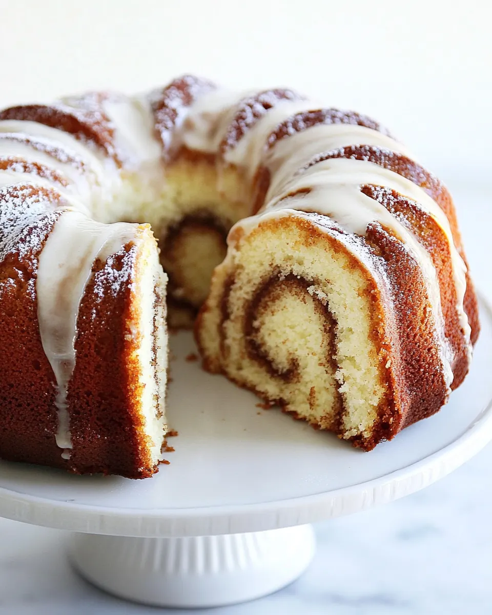 Cinnamon Roll Pound Cake