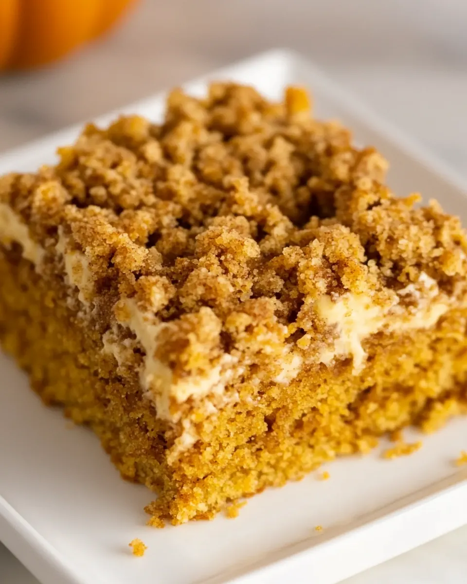 Cinnamon Streusel Pumpkin Coffee Cake