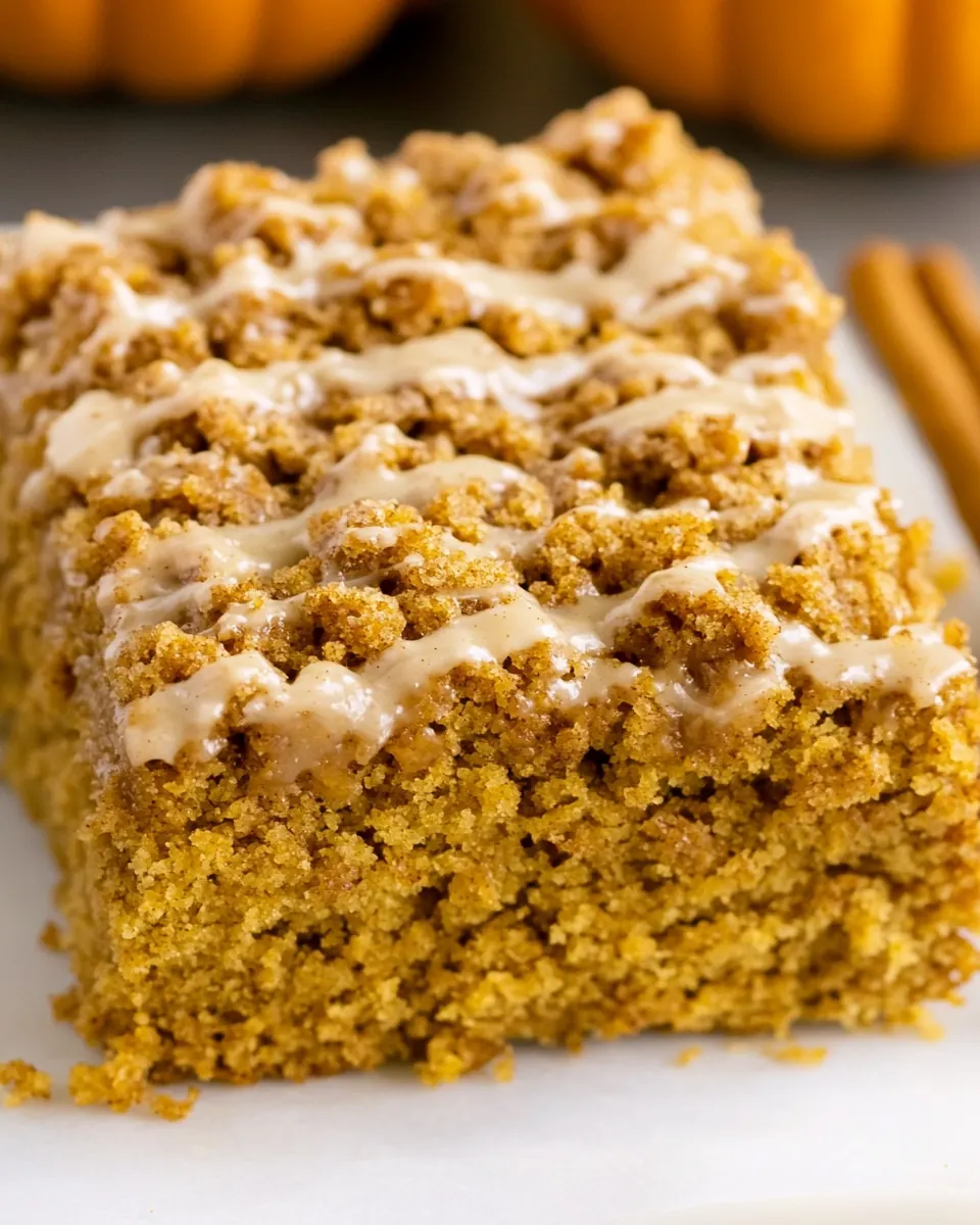 Cinnamon Streusel Pumpkin Coffee Cake